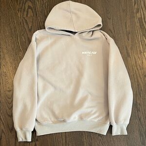 White Fox Cream Hoodie